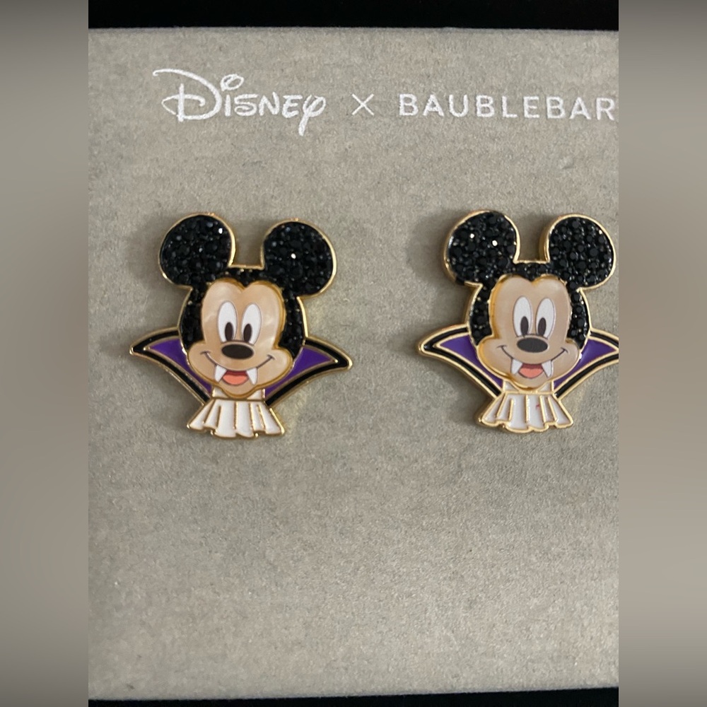 Baublebar X Disney Mickey Mouse Halloween Dracula Earrings